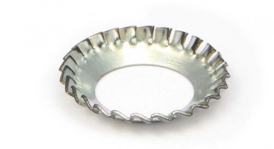 Arandela DIN 6798 estriada forma V
