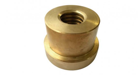 Tuerca de Husillo con brida de Bronce